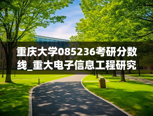 重庆大学085236考研分数线_重大电子信息工程研究生招生分数