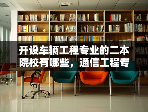 开设车辆工程专业的二本院校有哪些，通信工程专业二本有哪些好院校？急用~~谢谢？