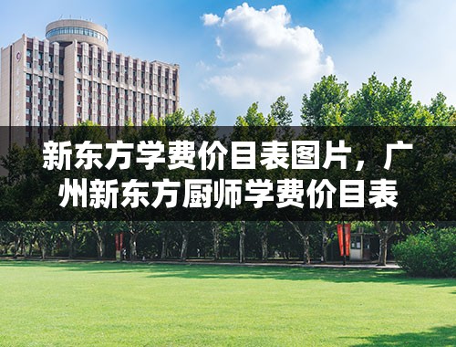新东方学费价目表图片，广州新东方厨师学费价目表2021？