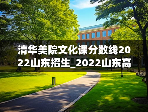 清华美院文化课分数线2022山东招生_2022山东高考分数线一览表