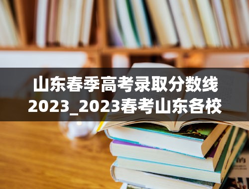 山东春季高考录取分数线2023_2023春考山东各校分数线