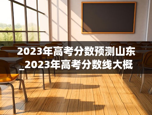 2023年高考分数预测山东_2023年高考分数线大概多少