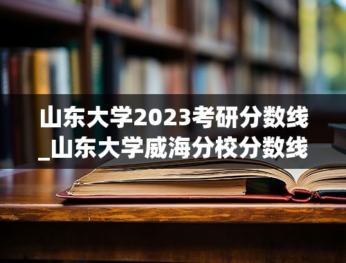 山东大学2023考研分数线_山东大学威海分校分数线2023